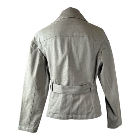 EXPRESS Khaki Green Belted Utility Jacket, Size M. - Picture 3 of 9